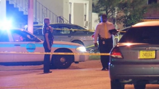 Image: Police respond after multiple people were shot in Miami on Tuesday.