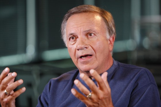 In this July 23, 2010 photo, former Colorado GOP congressman Tom Tancredo talks about the GOP U.S. Senate Race and the Colorado Governor's race during an interview at KDRV-TV in Denver. In a move that complicates Republican efforts to take back the Colorado governor's office, former GOP congressman Tom Tancredo said Monday July 26, 2010, that he plans to change parties and run on the American Constitution Party ticket. (AP Photo/Ed Andrieski)