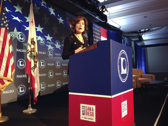 Image: SBA Administrator Maria-Contreras Sweet speaks at the NALEO 31st Annual Conference in San Diego, Friday, June 27, 2014.