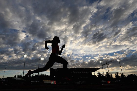 Loek van Zevenbergen of the Netherlands competes in the men's 400m decathlon during day one of the IAAF World Junior Championships at Hayward Field on July 22, 2014 in Eugene, Oregon.
