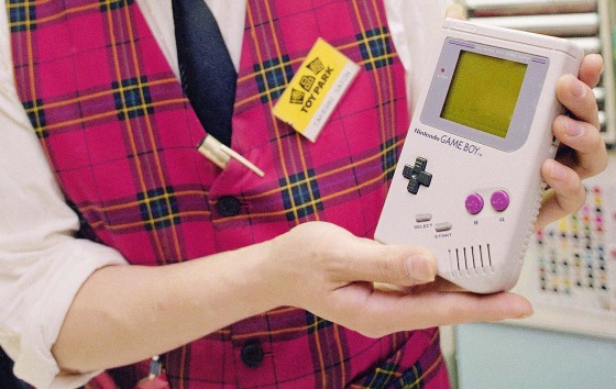 The original Nintendo Gameboy with shops Game