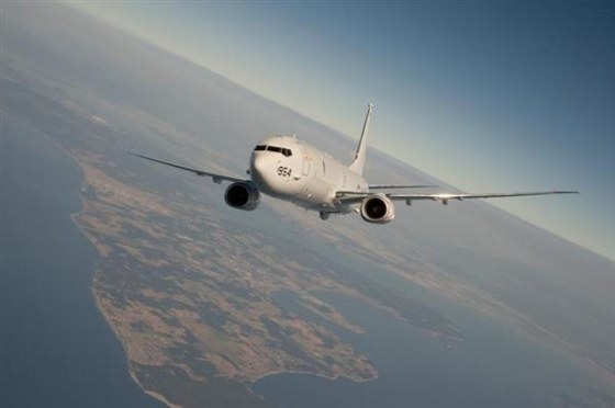 A U.S. P-8 Poseidon jet like the one the Pentagon says was intercepted this week by a Chinese fighter.