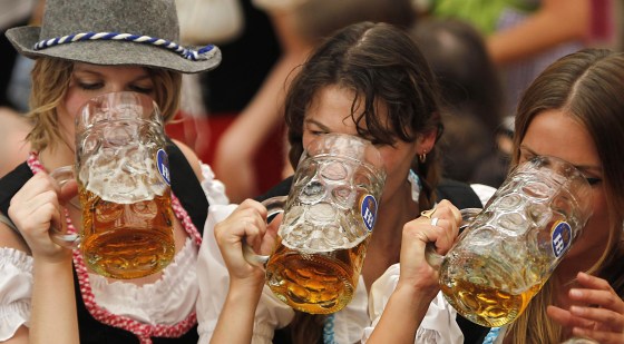 Image: Oktoberfest revelers on Sept. 17, 2011