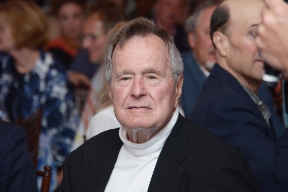 Image: FILE: George H.W. Bush Still Hospitalized With Rising Fever HBO Documentary Special Screening Of \"41\"