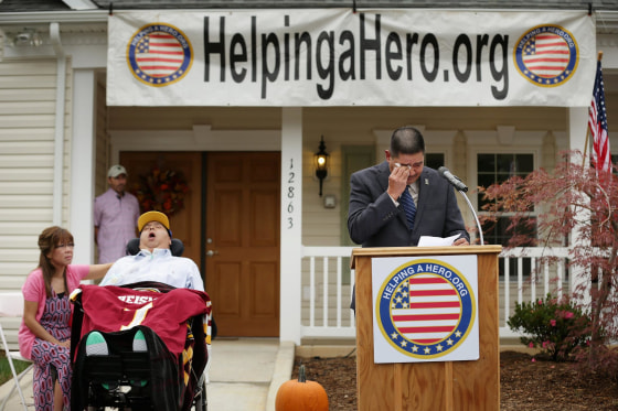 Image: Quadriplegic War Veteran Receives New Specially-Built Home