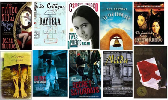 Arrangement showing the 2014 selections of the Rice and Beans Book Club in New York City.