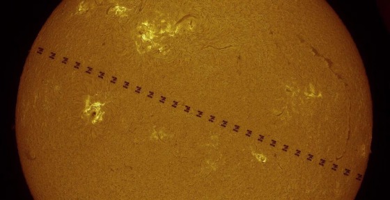 Image: Station across sun