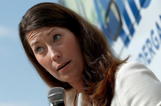 Image: Democratic Challenger Alison Lundergan Grimes And Senate Minority Leader McConnell Locked In Tight Race