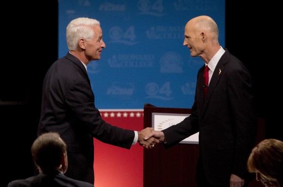 Image: Charlie Crist, Rick Scott