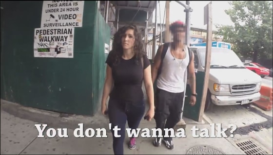 A woman walking on the streets of Manhattan for a full day stands to get catcalled more than 100 times, according to a nonprofit group trying to end street harassment. 