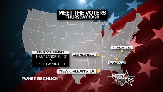 Chuck Todd finishes the "Meet the Voters" road trip in Louisiana.