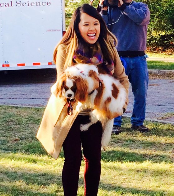 Image: Nurse Nina Pham reunites with her dog Bentley on Nov. 1.