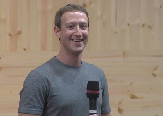 Facebook CEO Mark Zuckerberg answers questions at an event on Nov. 6, 2014.