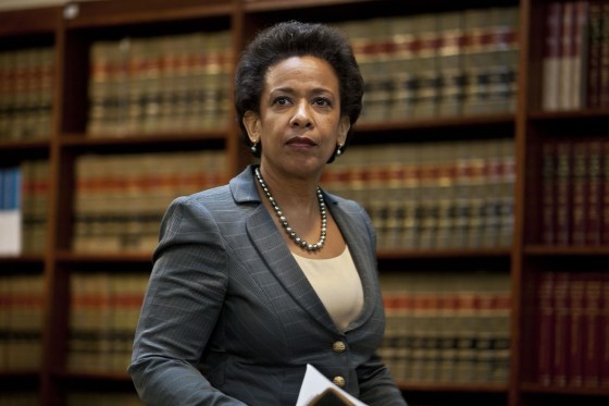 Image: FILE: Obama Expected To Pick Loretta Lynch For Attorney General Justice Department Officials Announce Charges Against HSBC