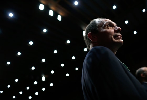 WASHINGTON, DC - SEPTEMBER 09: Veterans Affairs Secretary Robert McDonald awaits the start of a hearing before the Senate Veterans Affairs Committee September 9, 2014 in Washington, DC. The committee heard testimony on "The State of VA Health Care." (Photo by Win McNamee/Getty Images)