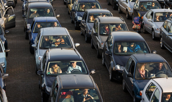 Image: Bird Flu Transport Ban Forces Church Service To The Street
