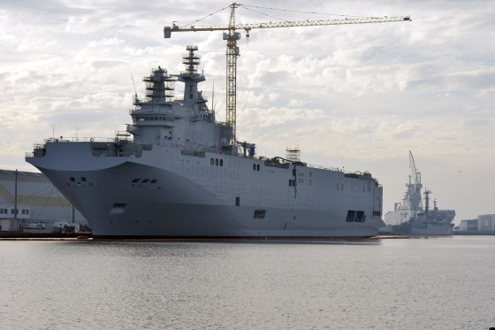 Image: The Mistral-class assault warship Sevastopol