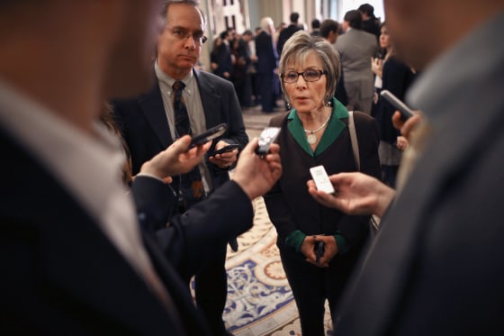 Image: Senate Lawmakers Address The Media After Their Weekly Policy Luncheons