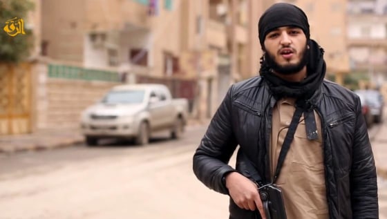 One of three French-speaking jihadists appeared in a ISIS released video