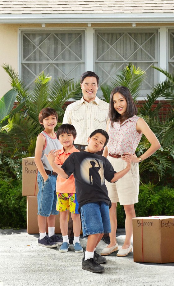 "Fresh Off the BoaAt" stars Forrest Wheeler as Emery, Ian Chen as Evan, Randall Park as Louis, Hudson Yang as Eddie and Constance Wu as Jessica. 