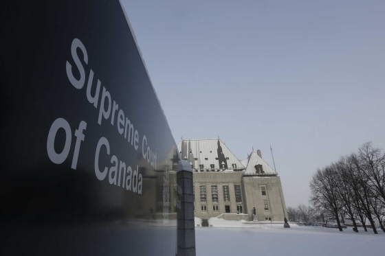 Image: A view shows the Supreme Court of Canada in Ottawa