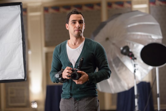 Victor Rasuk as aspiring photographer "Jose Rodriguez" in "Fifty Shades of Grey."