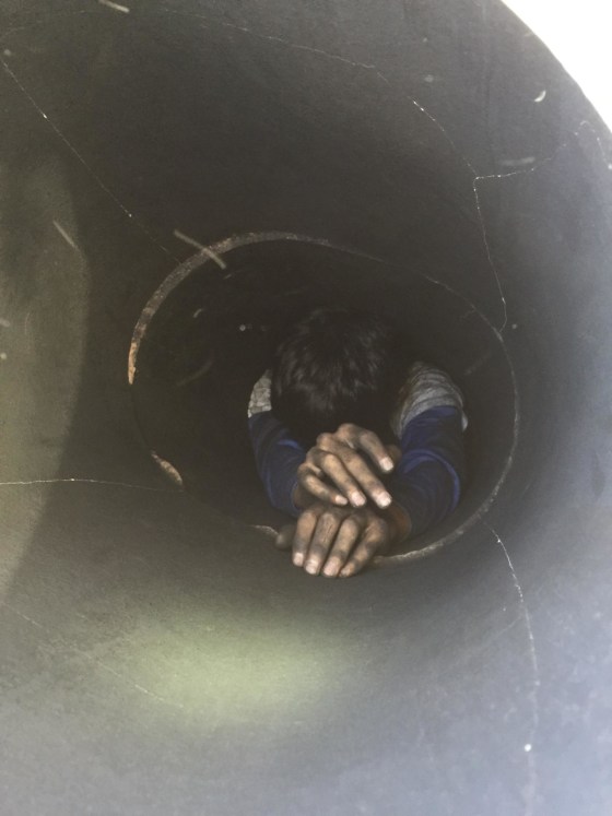 IMAGE: Arizona boy in chimney