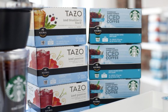 Starbucks new twists iced coffee from a Keurig protein in your joe