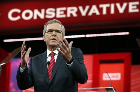 Image: Jeb Bush speaks at the Conservative Political Action Conference in Maryland