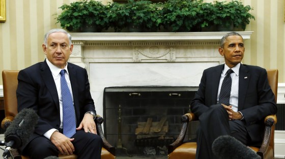 Image: U.S. President Barack Obama meets with Israel's PM Benjamin Netanyahu at the White House in Washington
