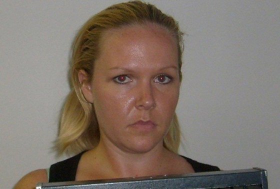 Image: Jessica Lacey McCarty is pictured in this booking photo