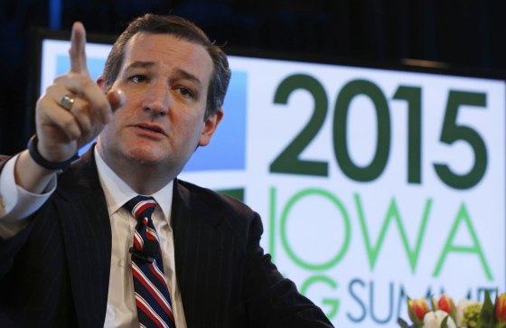 Image: U.S. Sen. Ted Cruz speaks at the Iowa Agriculture Summit in Des Moines