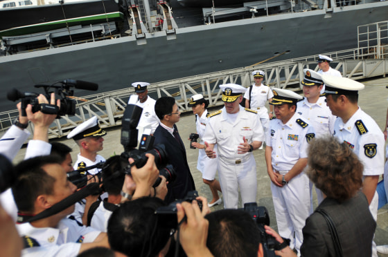 Image: Senior leaders from the American and Chinese Navies Meeeting