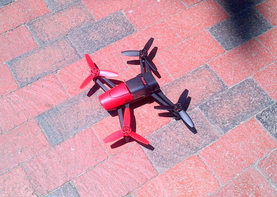 At approximately 1:09 pm today, a small UAV was identified by U.S. Secret Service Uniformed Division Officers flying over Lafayette Park at approximately 100 feet in altitude.