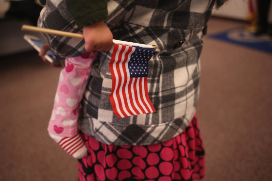Image: New US Citizens Naturalized At NJ Ceremony