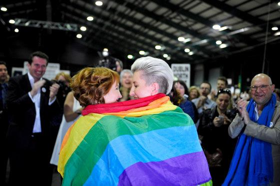 Image: Early results suggest gay marriage supporters win Irish referendum