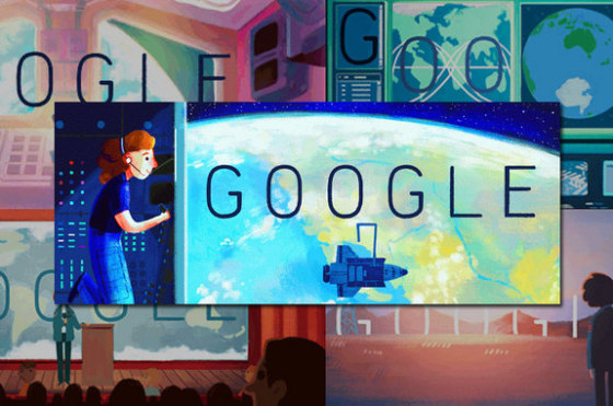 Image: Google Doodle of Sally Ride