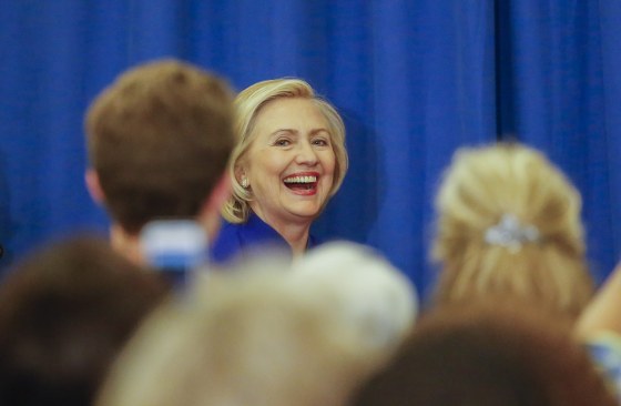 Image: Hillary Clinton campaigns in Columbia, South Carolina