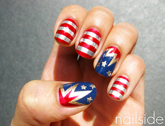 30 Classy 4th of July Nails - the gray details