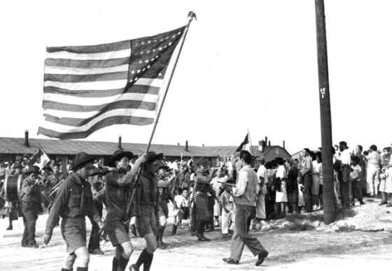 Image: Granada Relocation Center, Amache, Colorado. Amache Summer Carnival Parade.