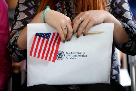 Image: Immigrant Children Sworn In At Florida Naturalization Ceremony