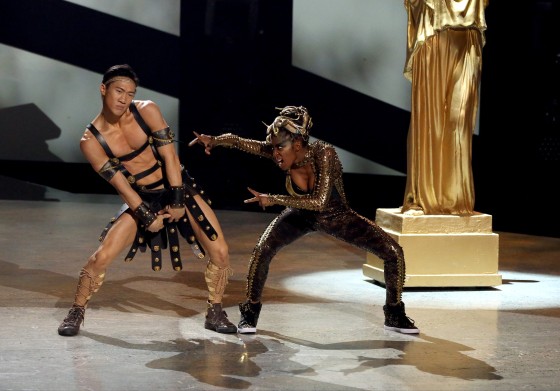 Jim Nowakowski and all-star Comfort Fedoke perform a Hip-Hop routine choreographed by Pharside & Phoenix on "So You Think You Can Dance."