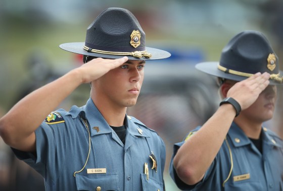 Image: Vigil Held For Fallen Police Officer In Illinois Shooting