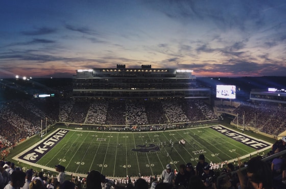 Image: Kansas State went on to beat South Dakota 34 to zero.