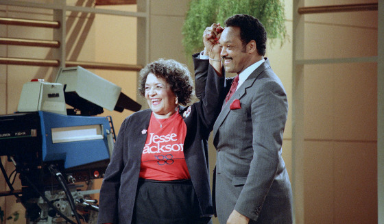Image: Hellen Jackson and her son Jesse Jackson