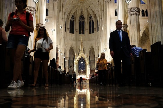 Image: New York's St. Patrick's Cathedral Prepares For Pope Francis's Visit