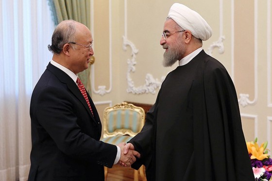 Image: International Atomic Energy Agency chief Yukiya Amano in Tehran