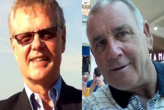 Image: (L) John Ridsdel and Robert Hall