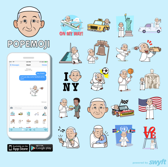 Image: Popemoji app