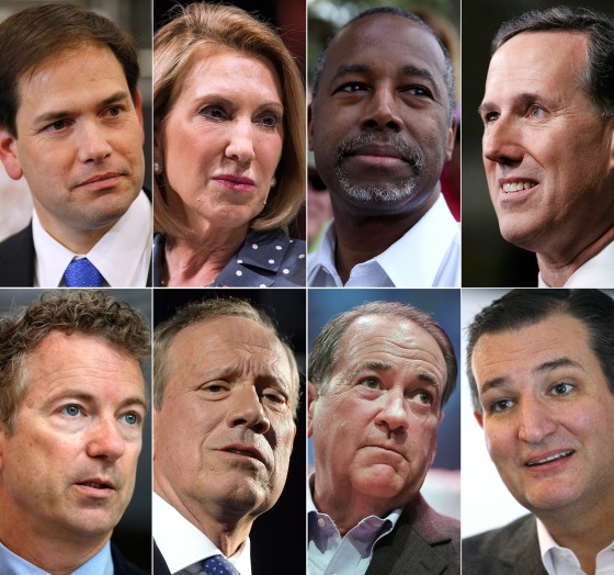 Image: Republicans running for President in 2016.